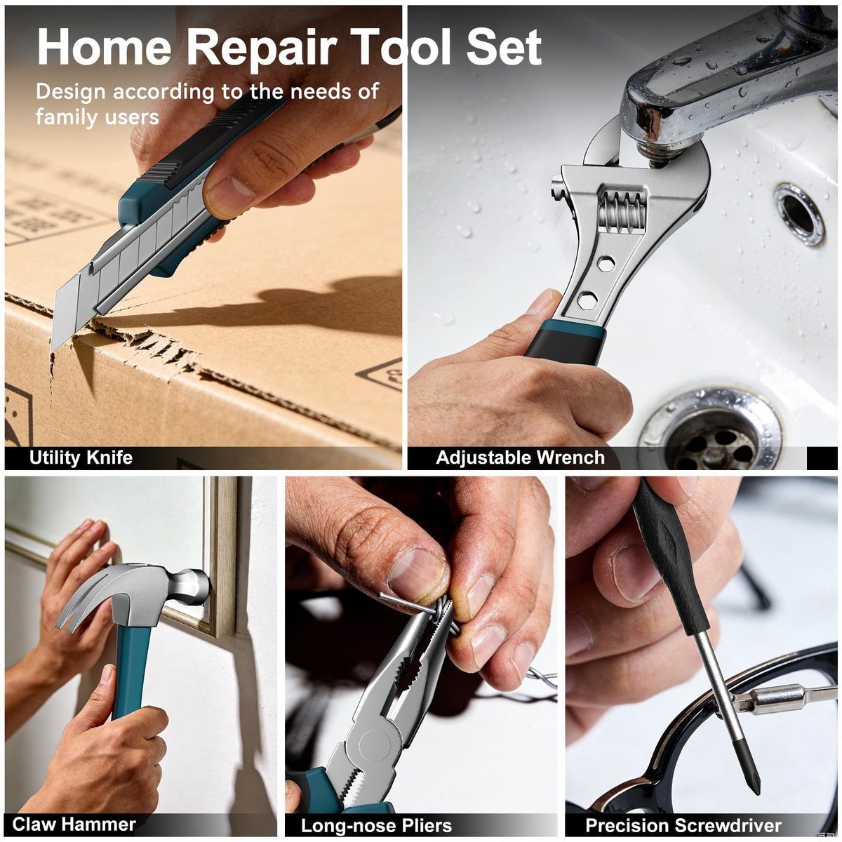 328 Piece Tool Kit For Home Hand Repair Tool Set Toolbox - CRESOLVIA Official Imagery - 7