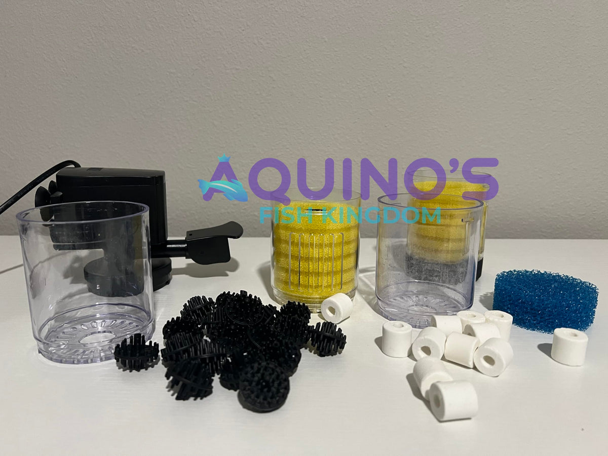 Aquarium Filter for 10 160 Gallon Tanks 320GPH Submersible - Aquinos Fish Kingdom Official Imagery - 5
