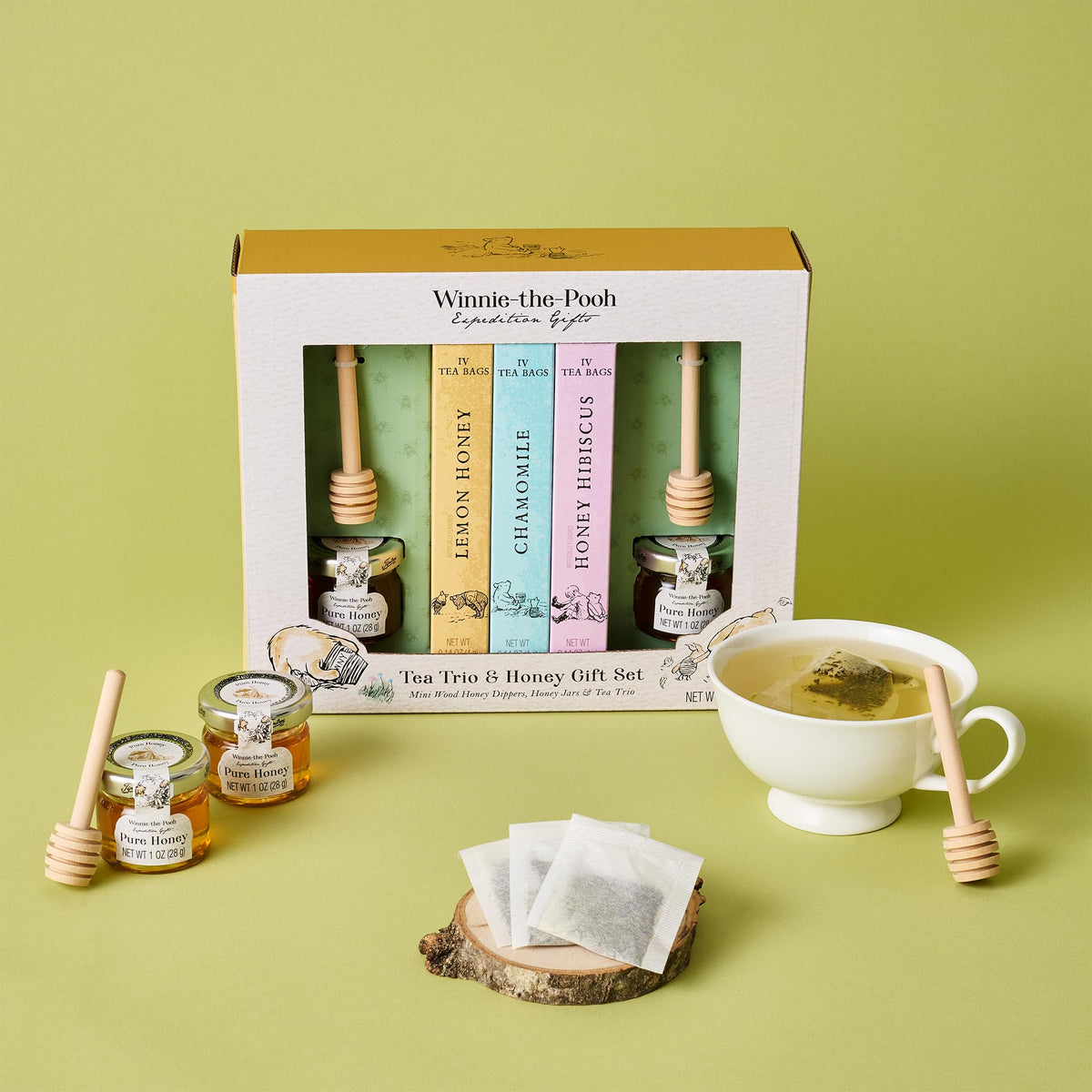 Winnie the Pooh Tea Honey Gift Set 12 Tea Bags 2 Honey Jars - Thoughtfully Official Imagery - 8