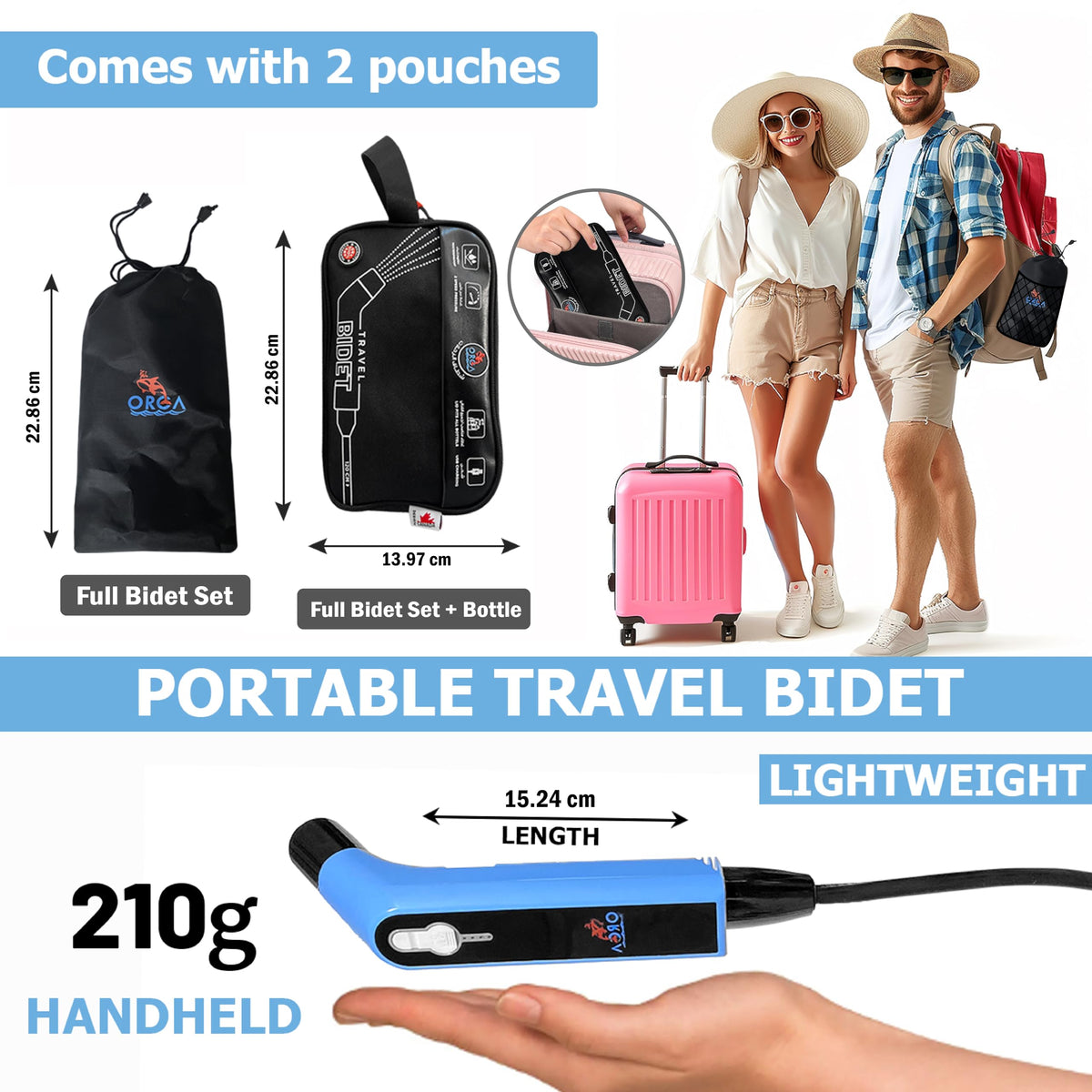 Orca Portable Travel Bidet Bottle Handheld Personal Sprayer - Orca Bidet Official Imagery - 7
