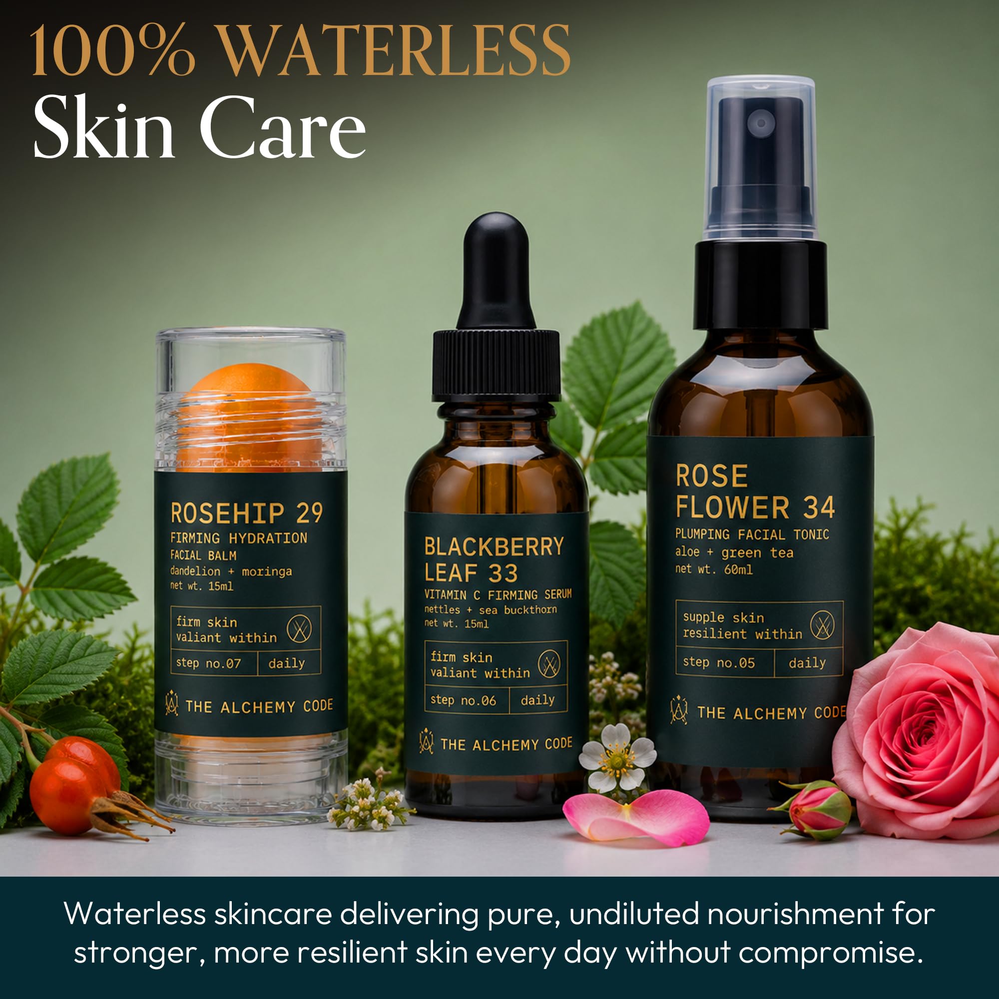 Valiant System Hydration 3-Step Botanical Skincare Ritual - The Alchemy Code