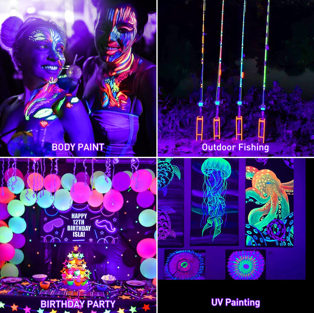 Rechargeable LED Black Light Battery Powered Portable - CREPOW Official Imagery - 8