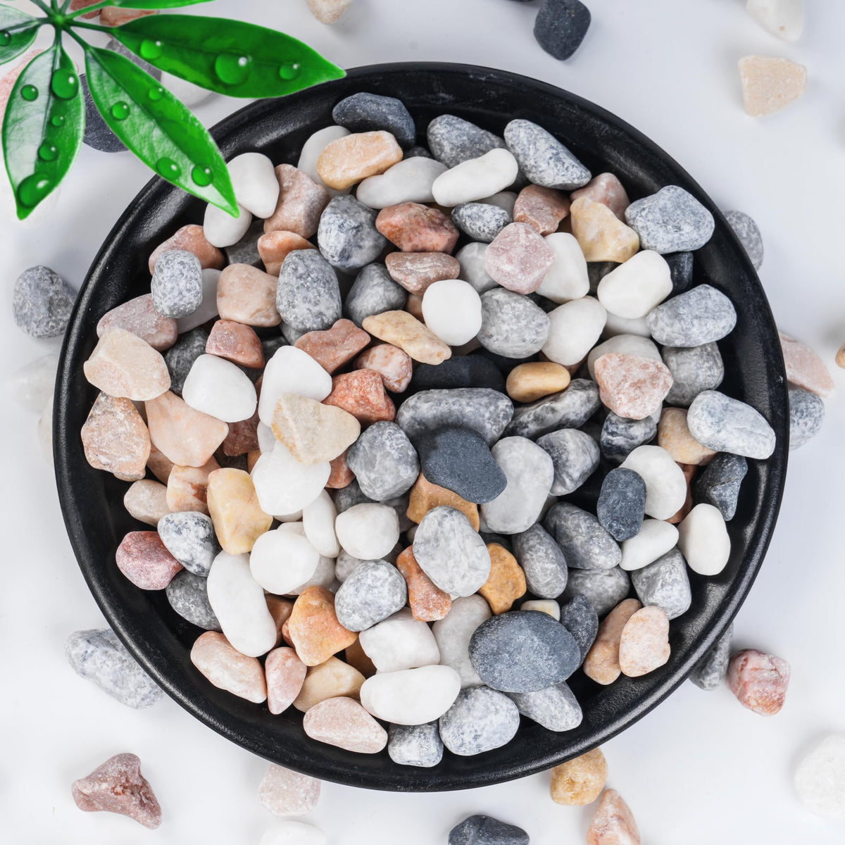 SIDONG 10 LB Natural Mixed Color Gravel Pebbles 2 5 Inch - SIDONG Official Imagery - 2