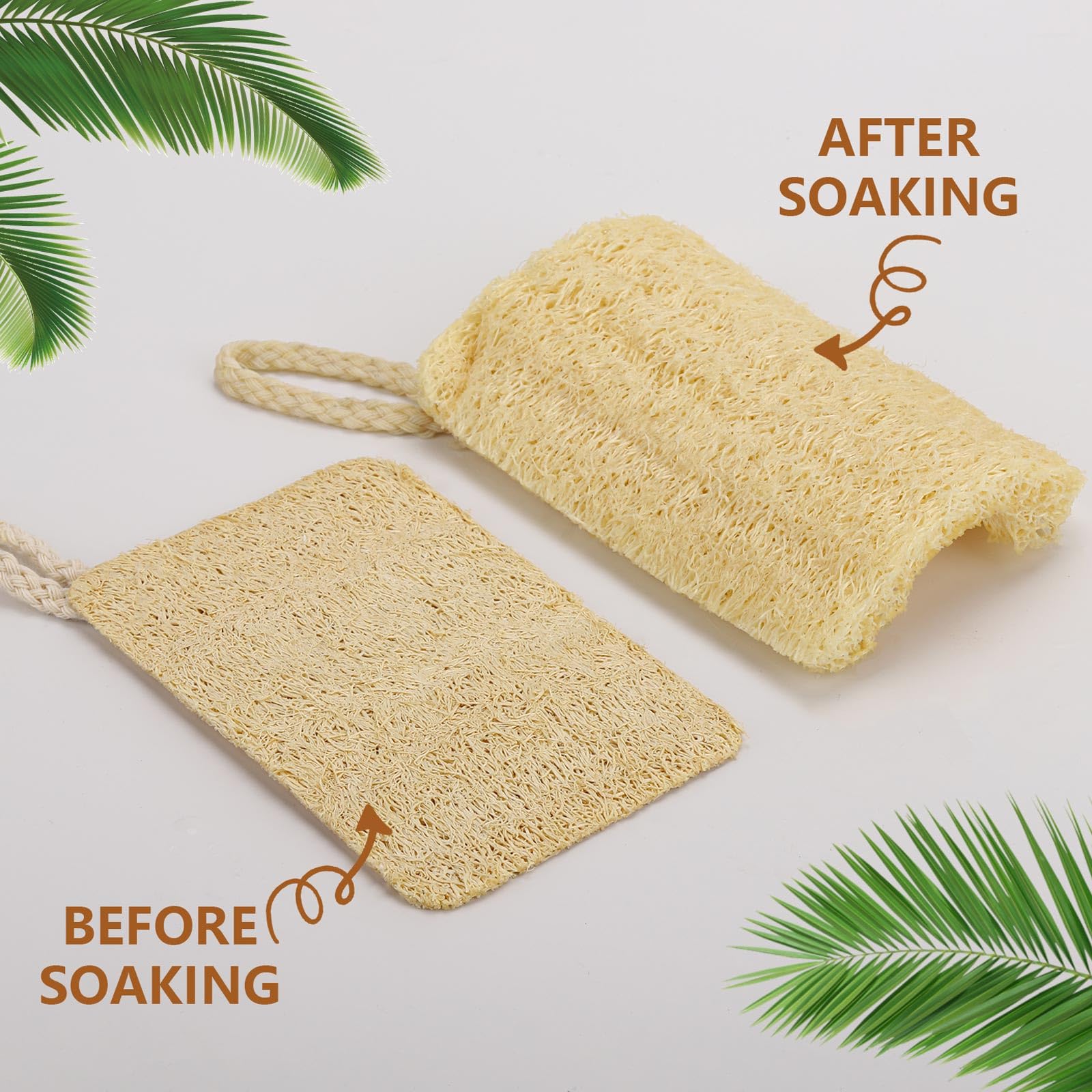 Tbestmax Mini Natural Loofah Exfoliating Facial Scrubber, Made with Natural - Tbestmax Official Product View 2