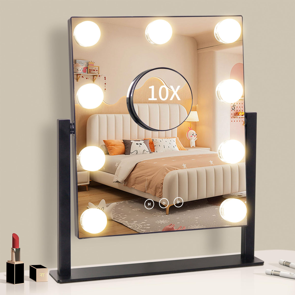 Vanity Mirror with Lights Makeup Mirror with Lights with 9 - NUSVAN Official Imagery - 7