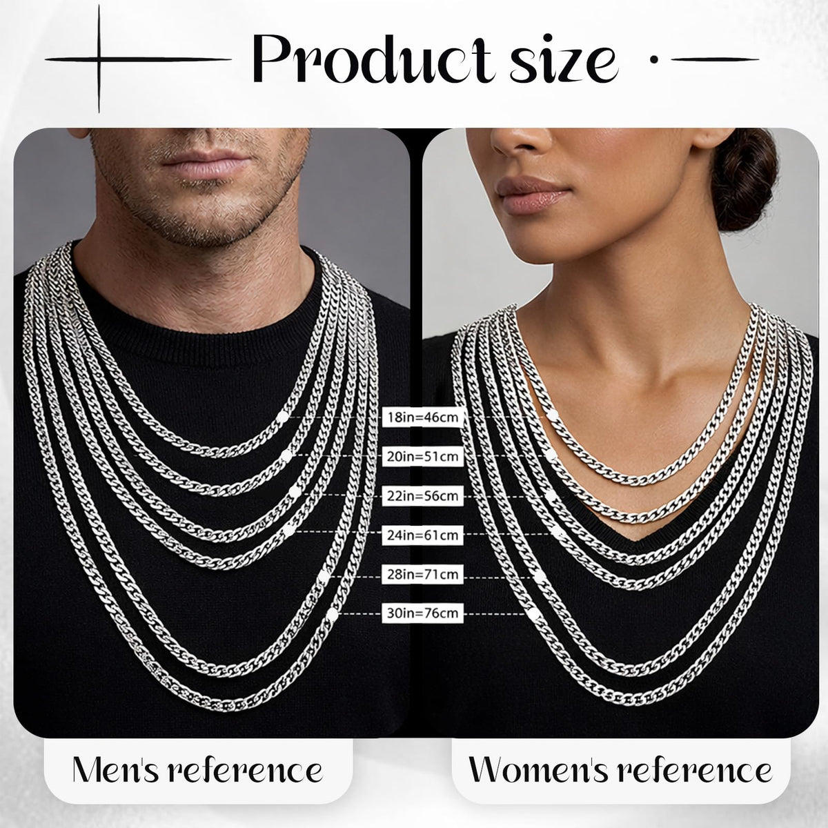 925 Sterling Silver Cross Necklace for Men 18K Gold Plated - Kinimore Official Imagery - 6