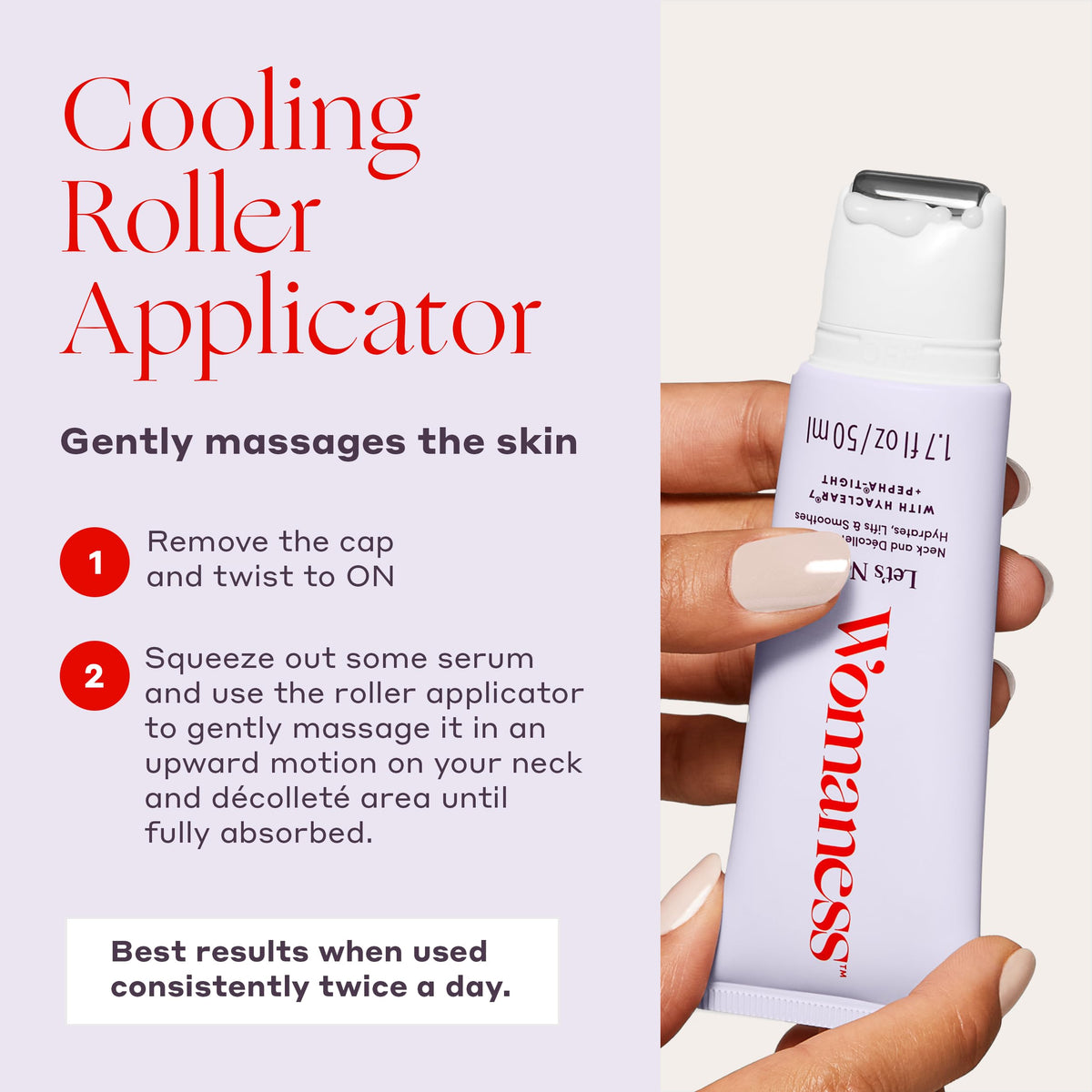 Womaness Let s Neck Serum for Neck Tightening and Lifting - Womaness Official Imagery - 8