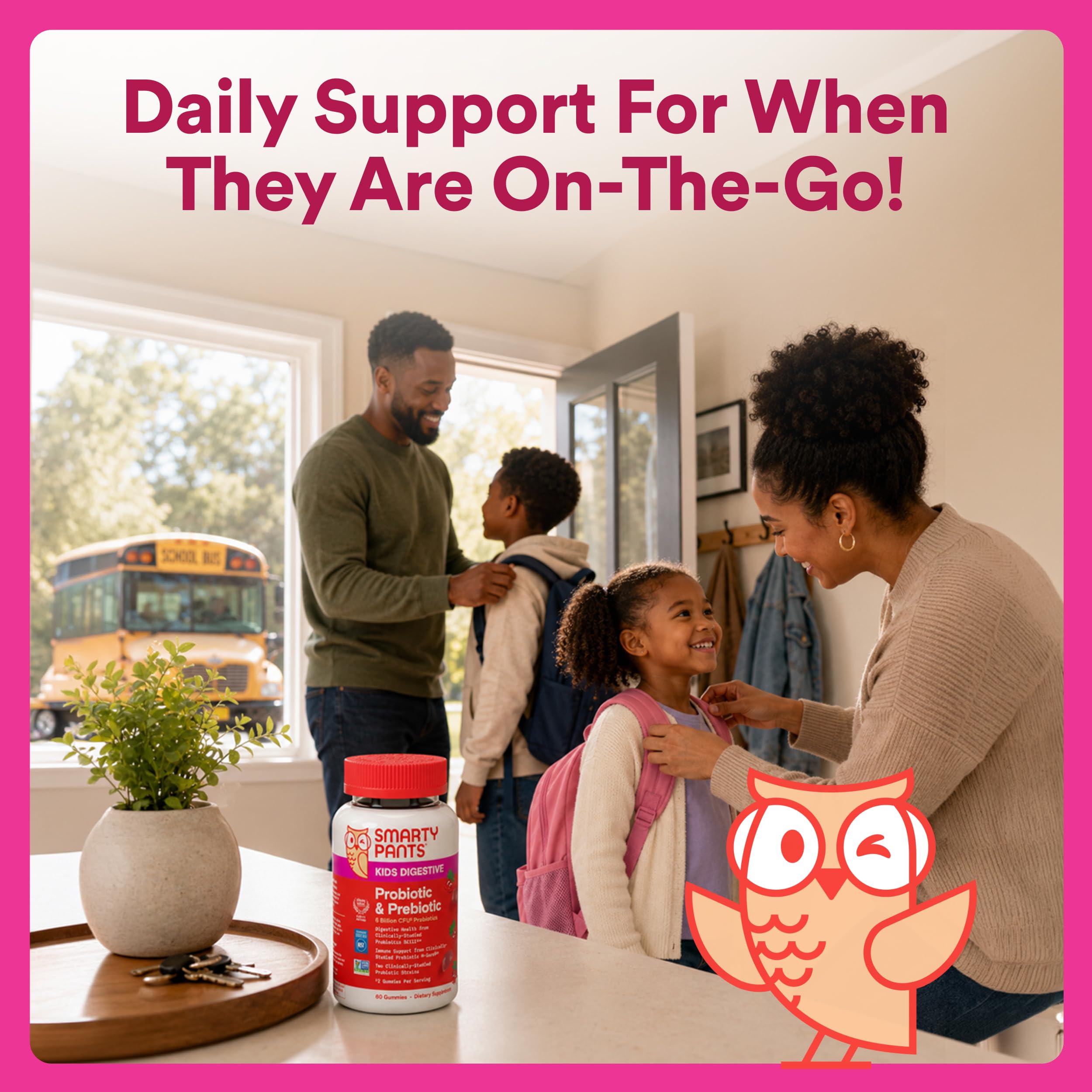 SmartyPants Kids Probiotic & Prebiotic Gummies, 60ct