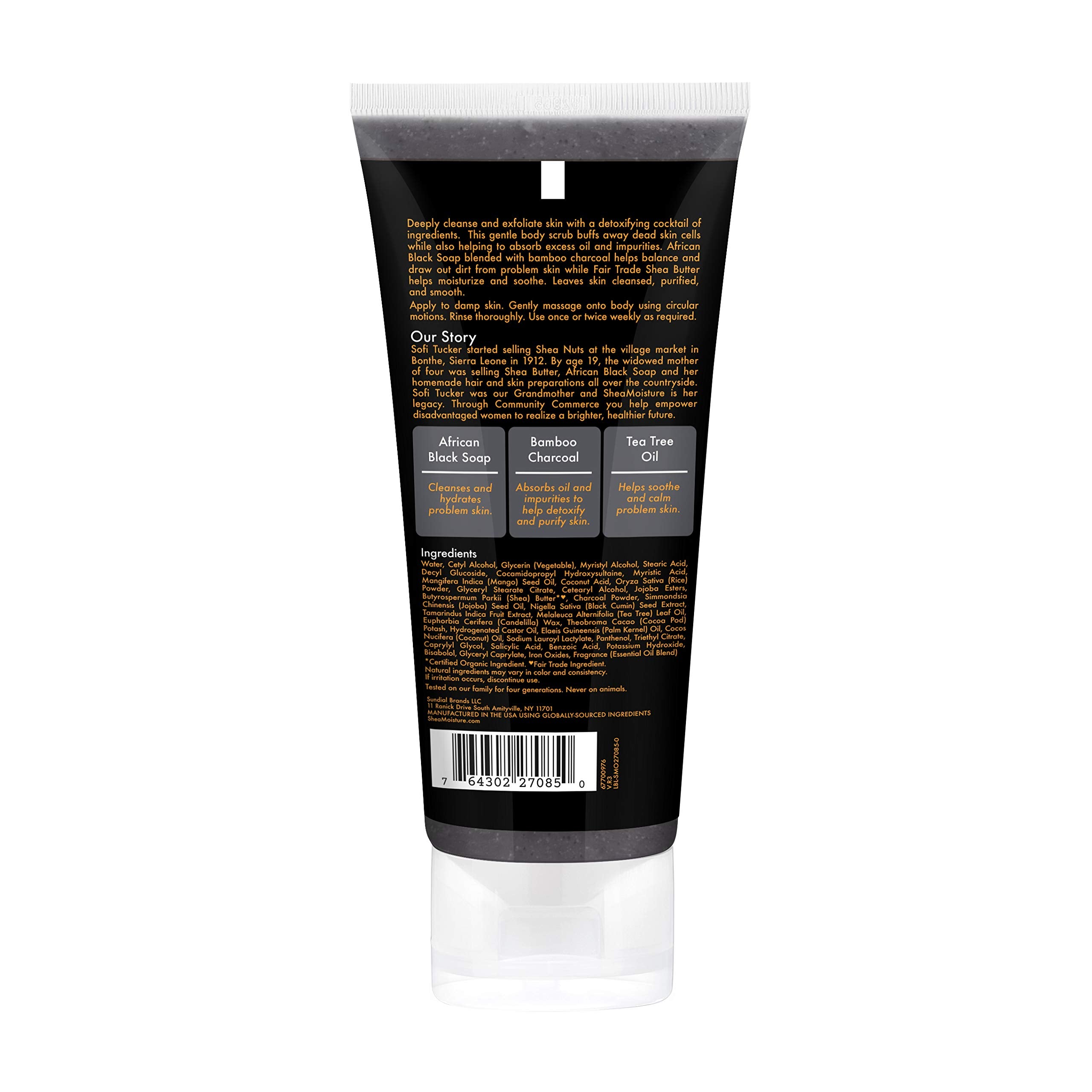 Elefair Tech SheaMoisture African black soap bamboo charcoal body scrub - Elefair Tech Official Product View 3