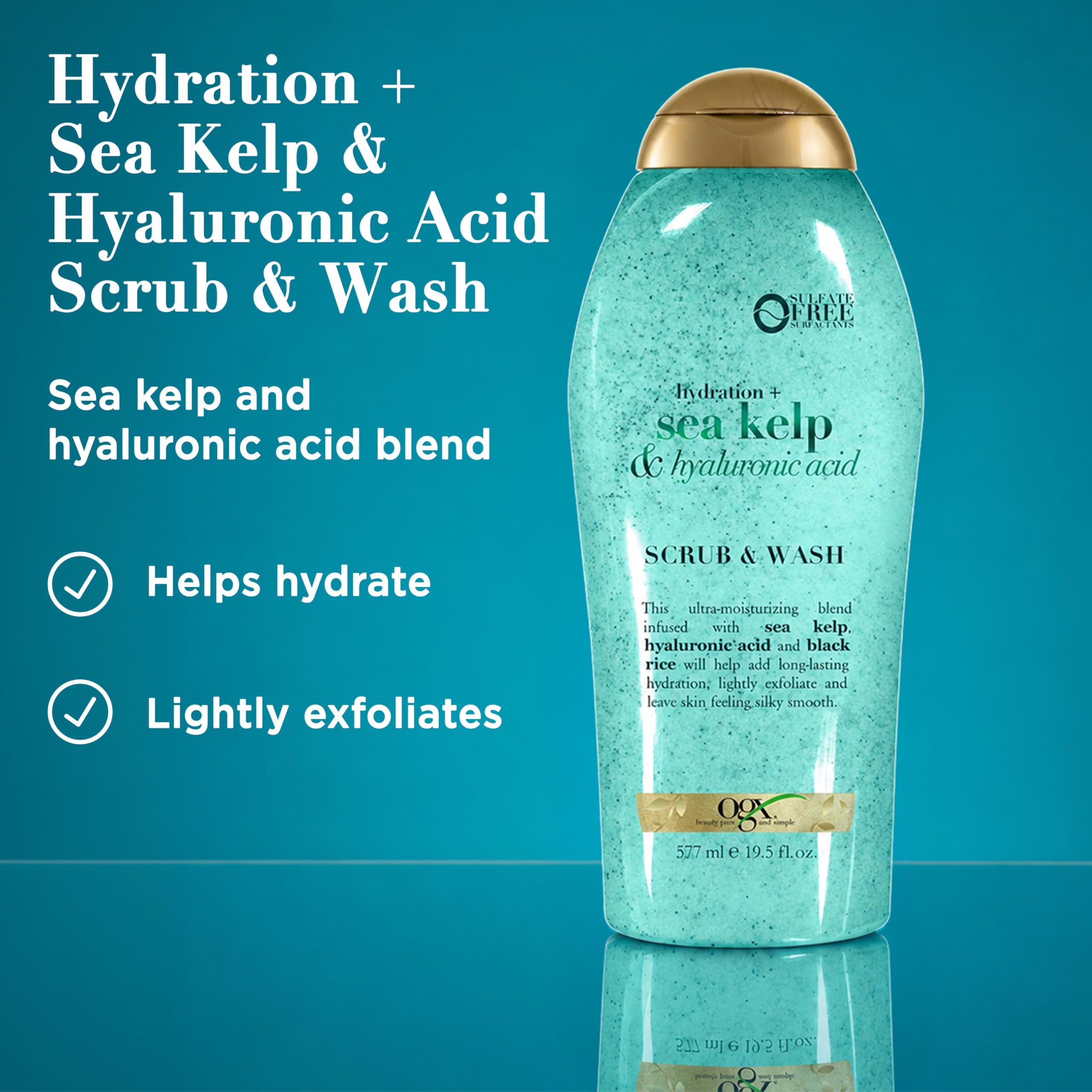 Elefair Tech OGX Hydration + Sea Kelp & Hyaluronic Acid Sulfate - Free Lightly - Elefair Tech Official Product View 3