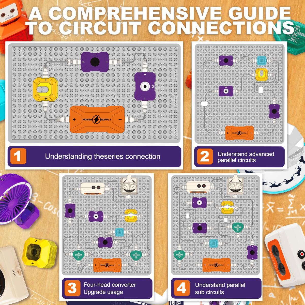 VATOS Science Circuit for Kids Ages 6 12 68PCS Electronics - VATOS Official Imagery - 8