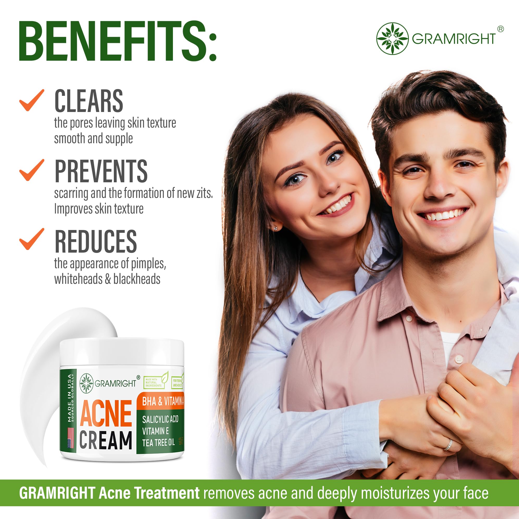 Salicylic Acid Face Cream - GRAMRIGHT Official Imagery - 6