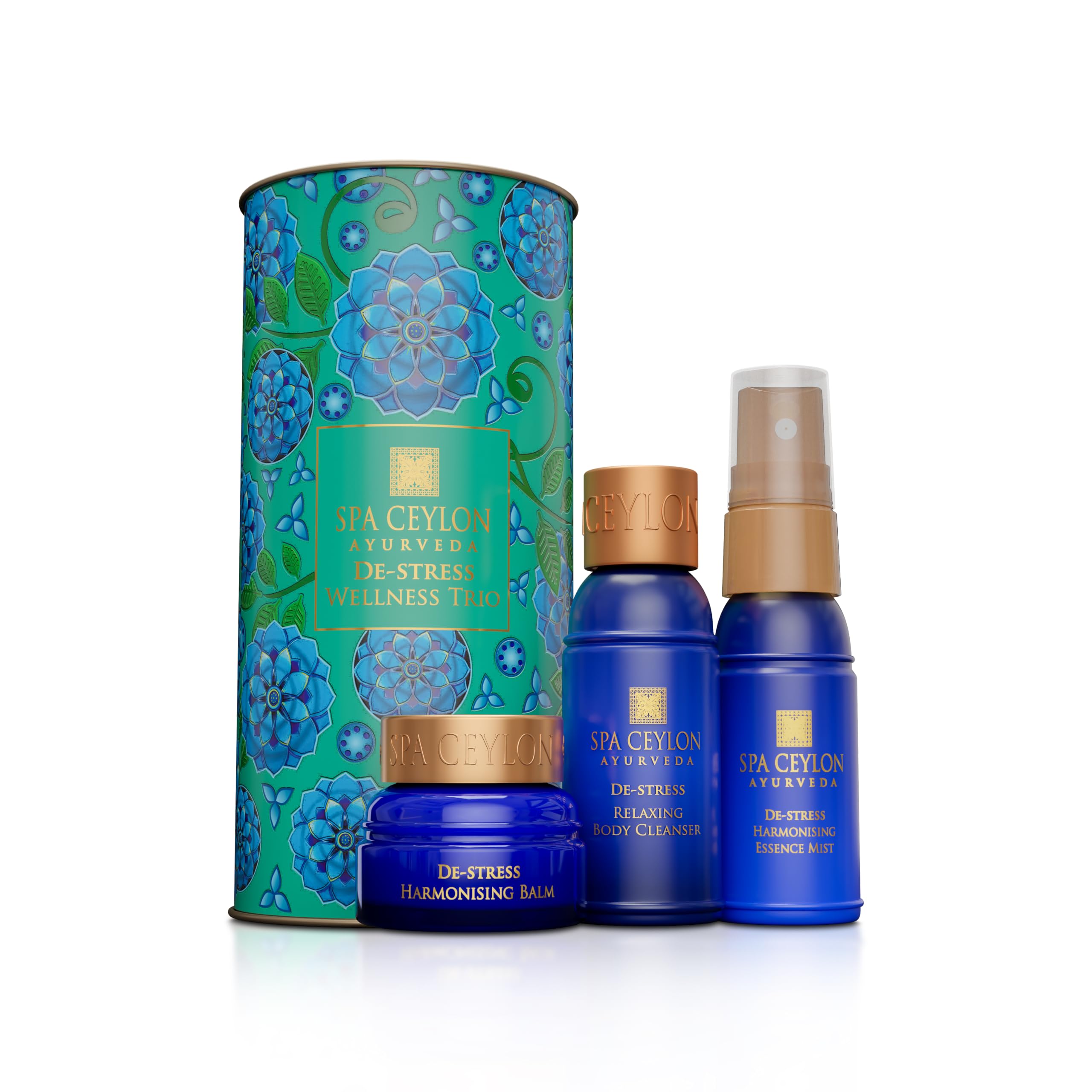 SPA CEYLON De-Stress Wellness Trio Set, Holistic Spa Essentials - Product Imagery