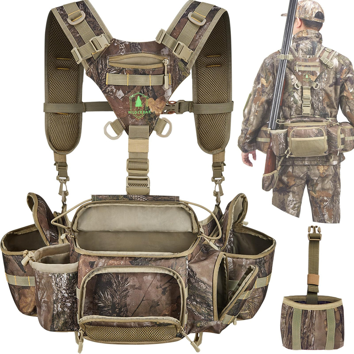 Hunting Fanny Pack for Men Camo Waist Pack for Hunter Fanny - Wild Cedar Official Imagery - 2