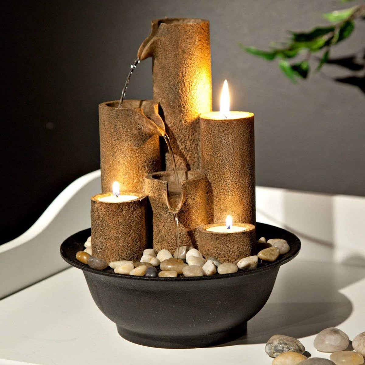 Alpine Corporation WCT202 Indoor Tabletop Tiered Water - Premium Selection Official Imagery - 7