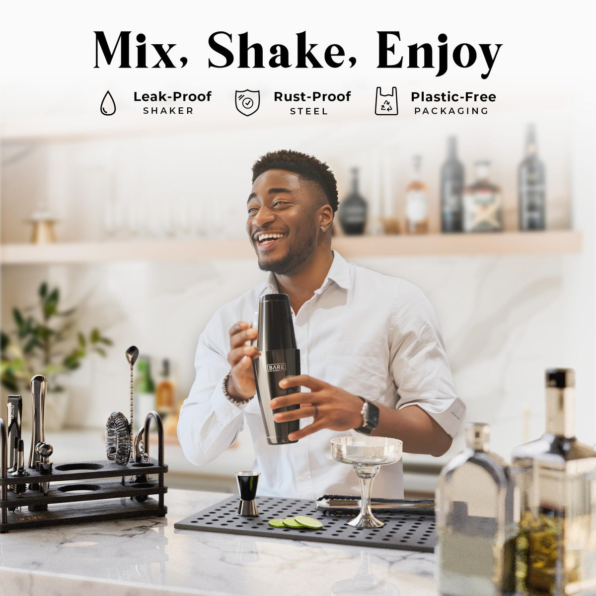 BARE BARREL Mixology Bartender Kit Bar Set - Bare Barrel Official Imagery - 3