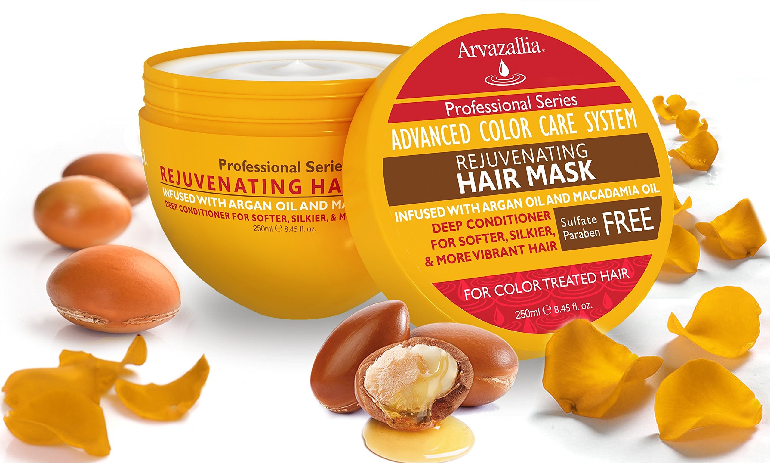 Arvazallia Rejuvenating Hair Mask for Color Treated Hair with Argan Oil - Arvazallia Official Product View 3