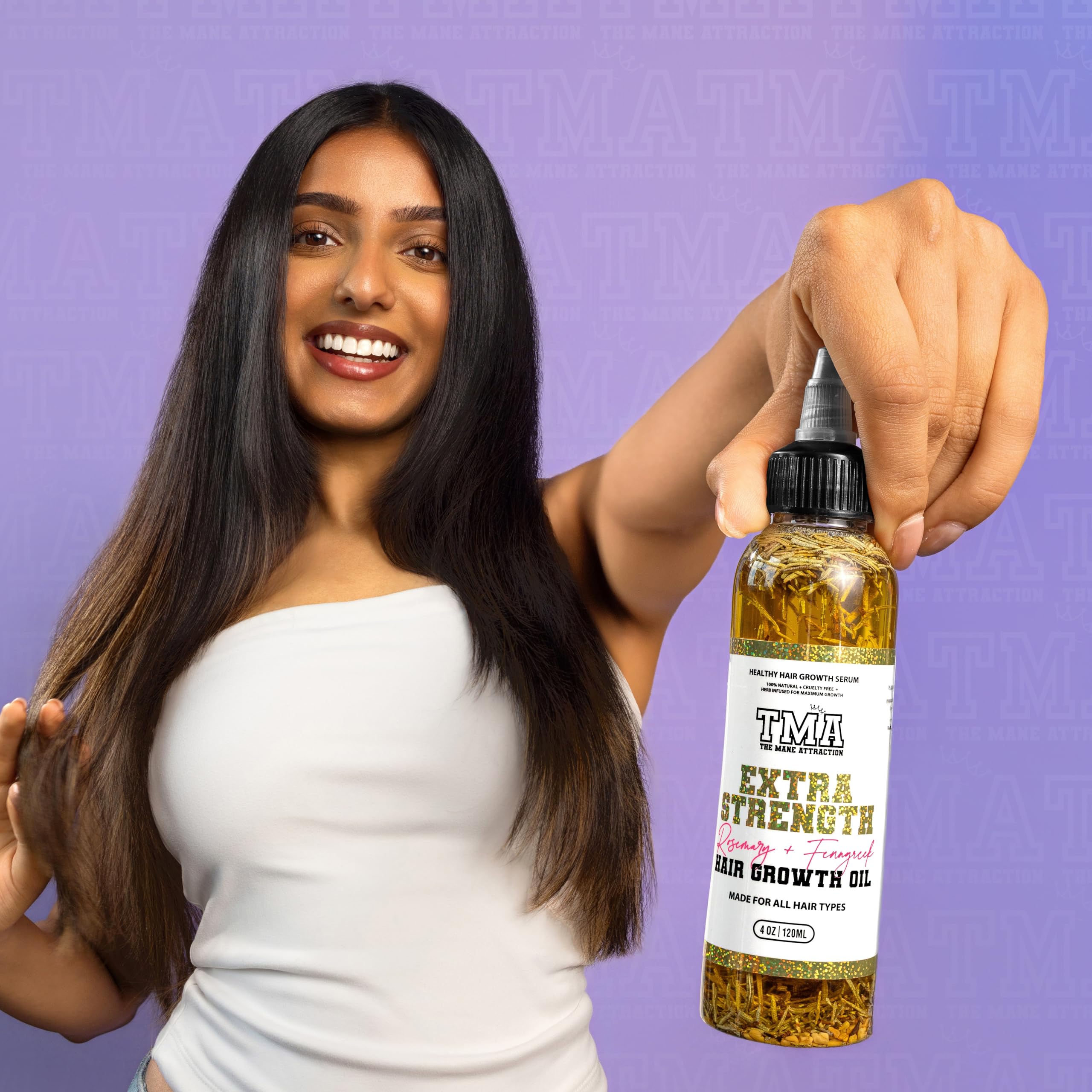 The Mane Attraction Extra - Strength Herbal Hair Growth Oil & 4 Fl - The Mane Attraction Official Product View 8