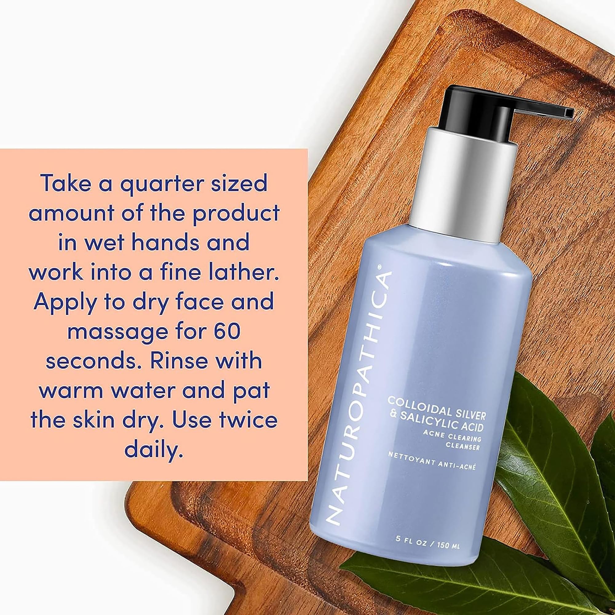 Naturopathica Colloidal Silver Salicylic Acid Cleanser 5 fl - Naturopathica Official Imagery - 5