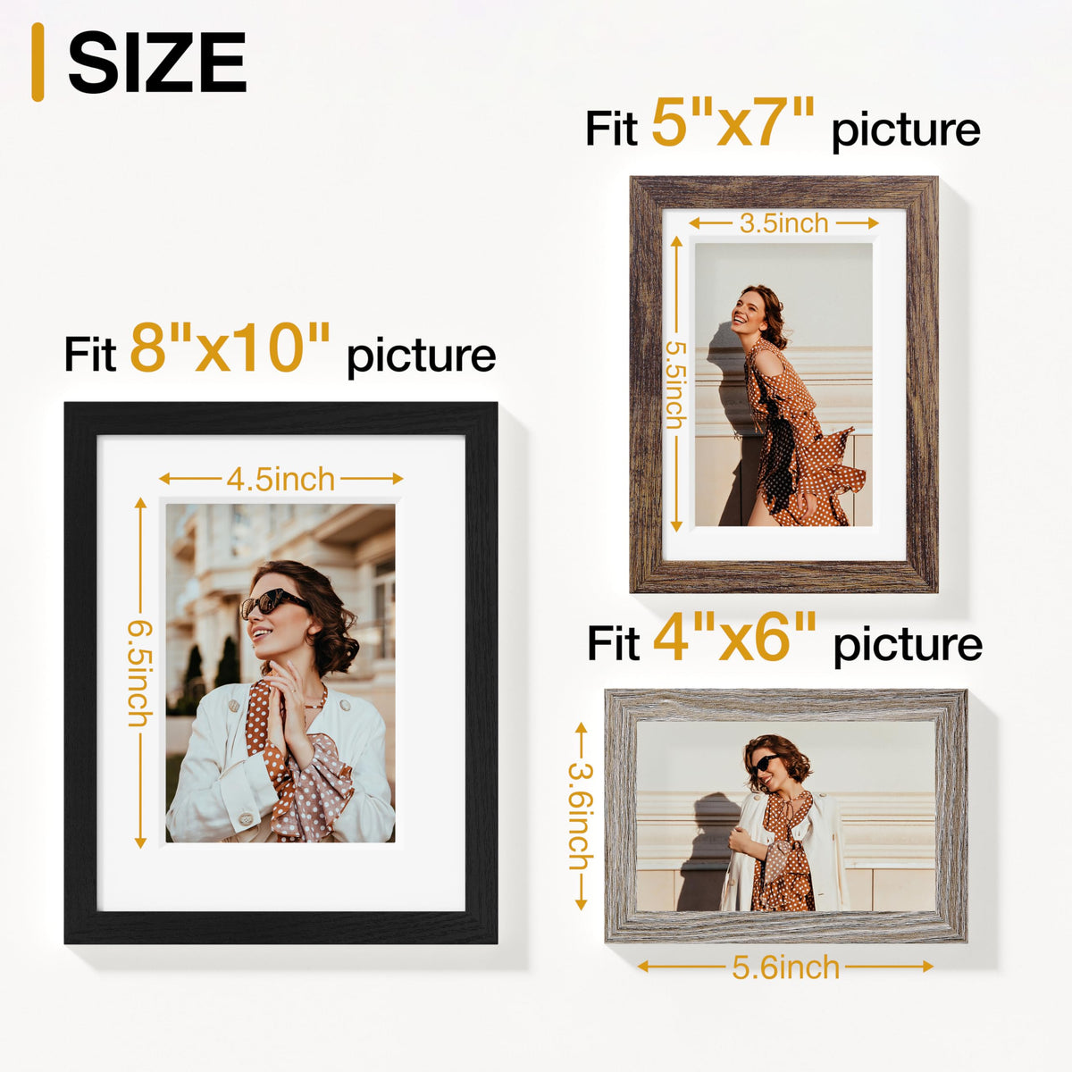 20 Pack Picture Frames Collage Wall Decor Black Brown Dark - Vittanly Official Imagery - 4