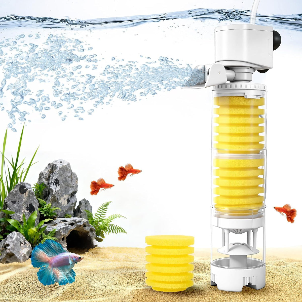 Fish Tank Filters 4 in 1 Aquarium Filter for Multi Layer - Vehipa Official Imagery - 1