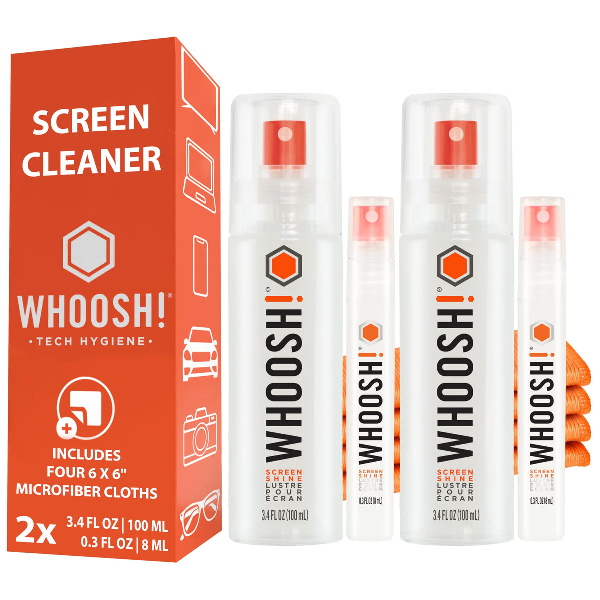 WHOOSH Screen Shine Duo Screen Cleaner Kit Set of 2 3 4 0 3 - WHOOSH Official Imagery - 2