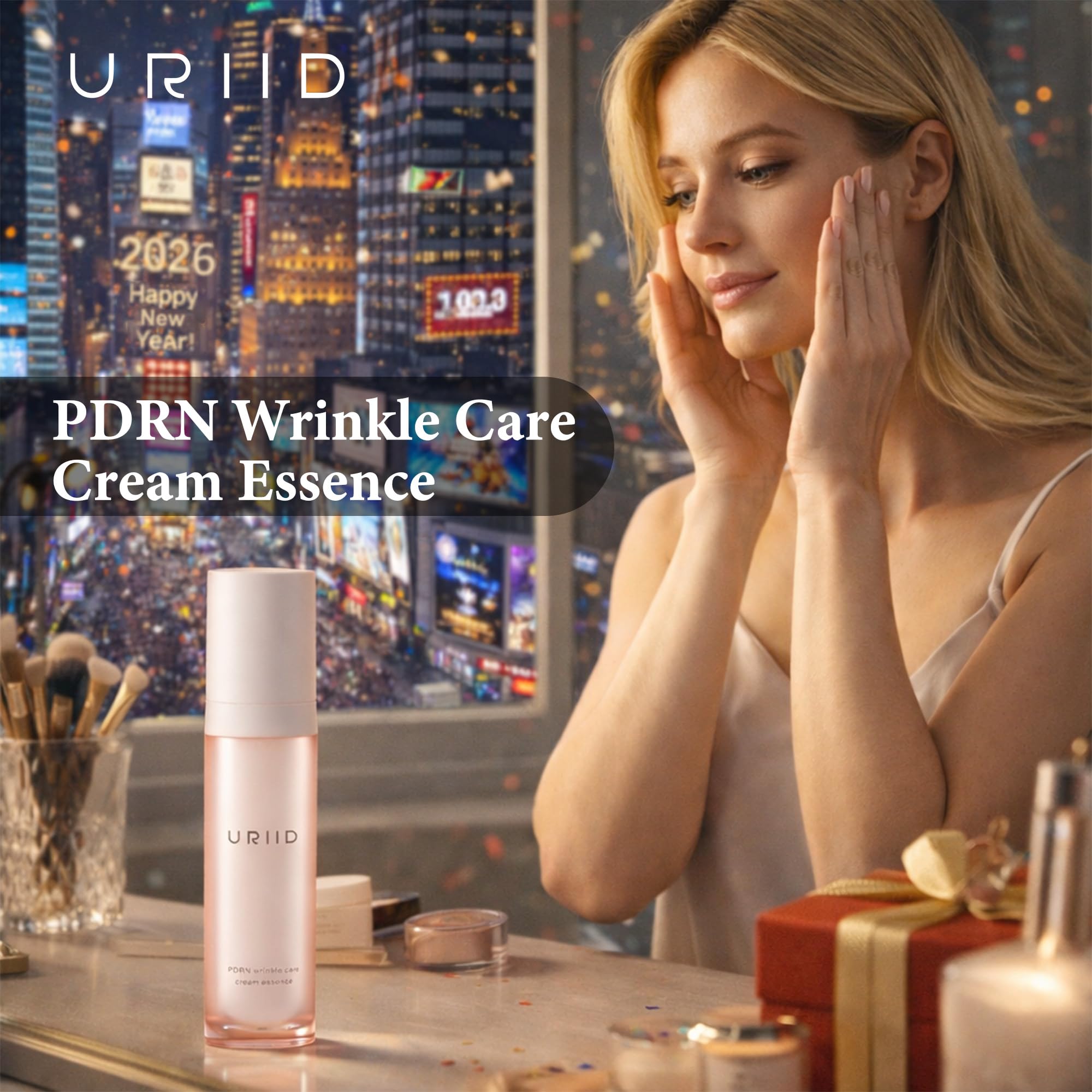 PDRN Wrinkle Care Cream Essence, Anti-Aging Facial Essence with - URIID