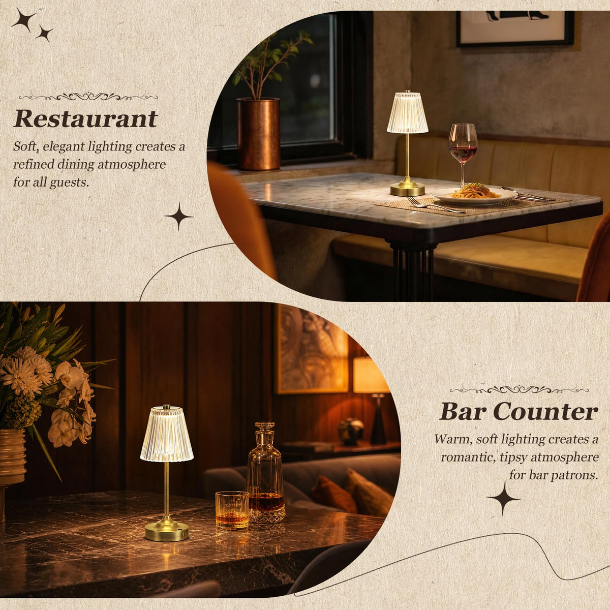 Bronze Cordless Rechargeable Table Lamp Touch Battery - Kakanuo Official Imagery - 7