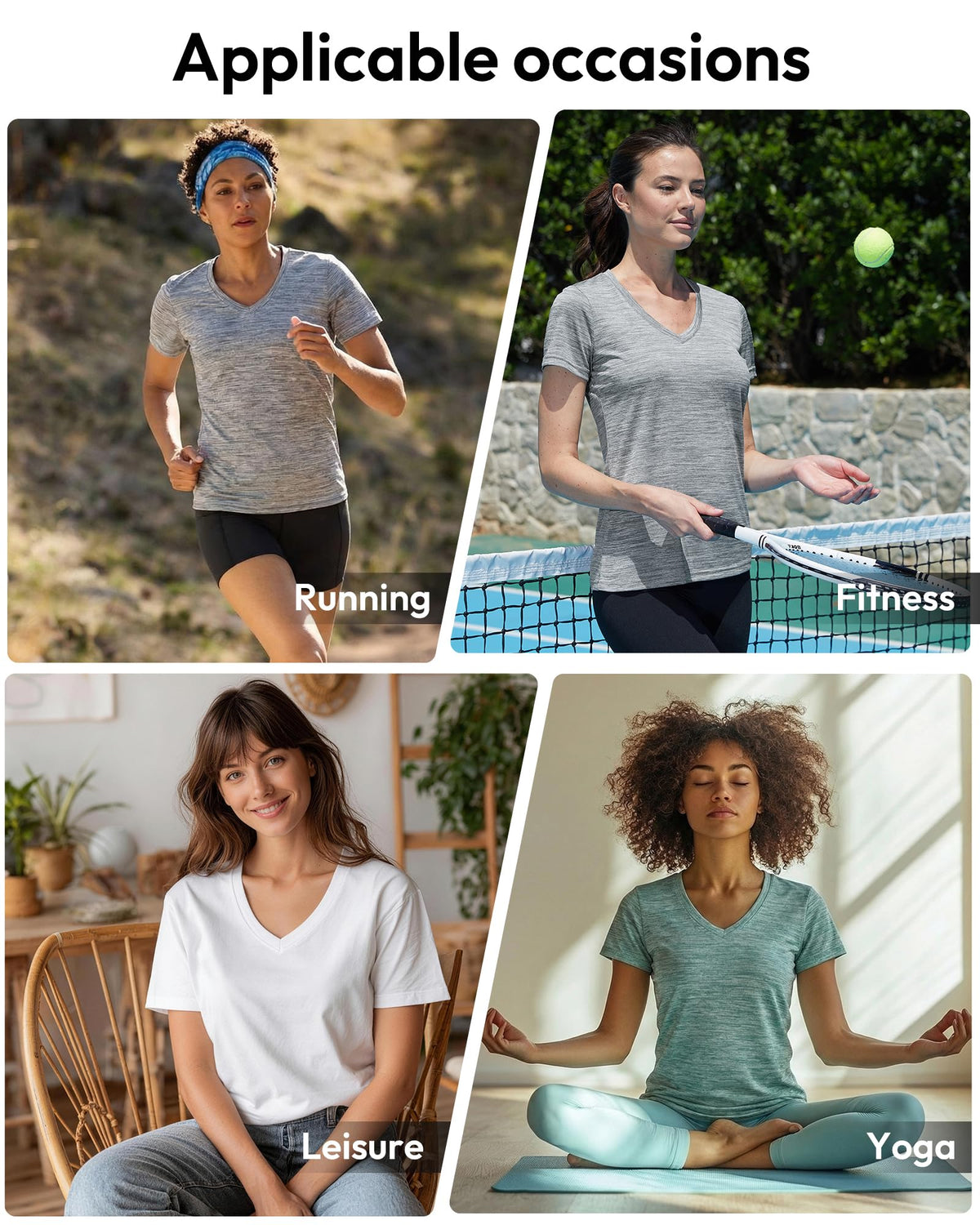 BALENNZ Workout Shirts for Women Moisture Wicking Quick Dry - BALENNZ Official Imagery - 3