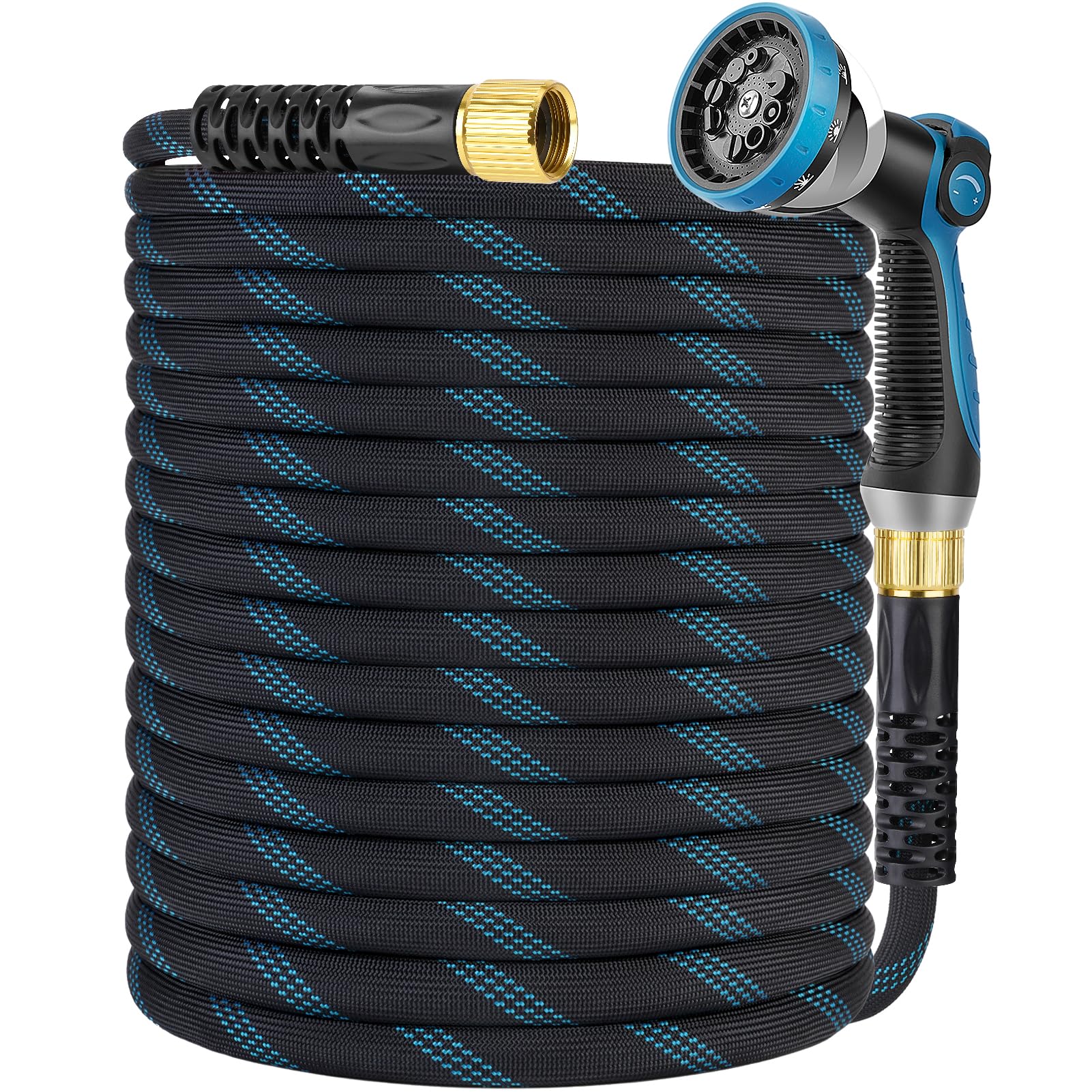 KETTOYA Non-Expanding Garden Hose 100 ft, Kink Free Flexible Wate - KETTOYA Official Product View 1