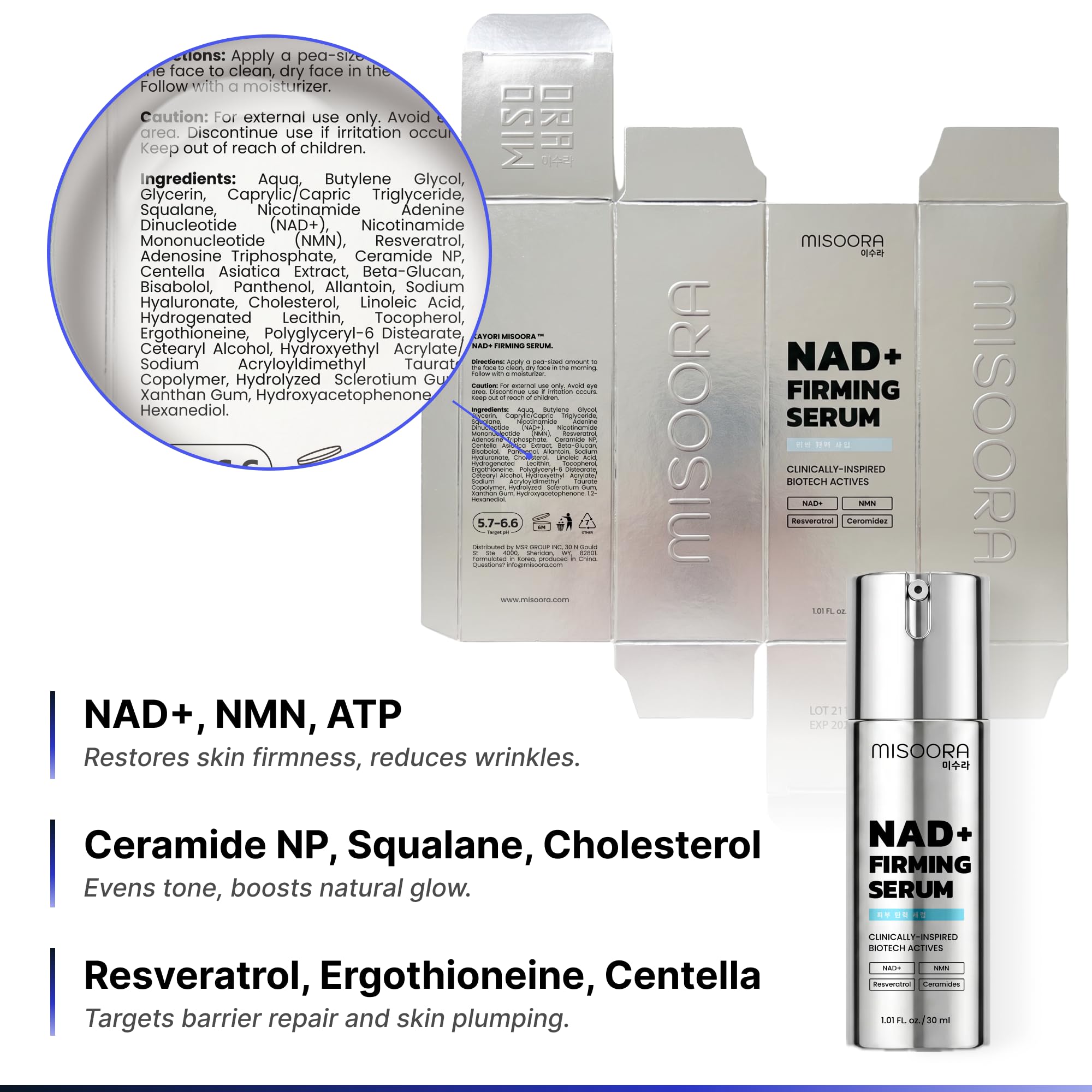 MISOORA NAD Peptide Boosting Serum 2500 ppm Firming Mature - KAYORI MISOORA Official Imagery - 7