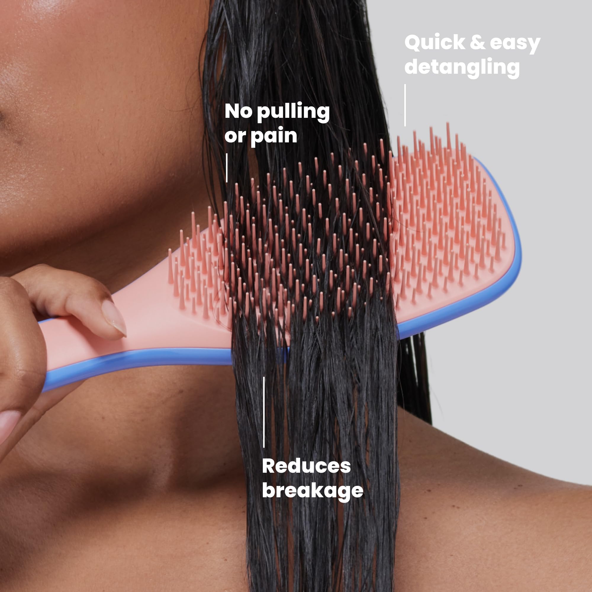 Tangle Teezer Ultimate Detangler Brush, Straight to Wavy, Apricot Blaz - View 5