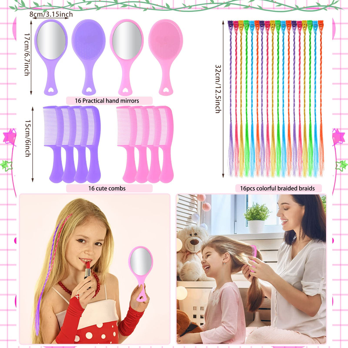 176 Pcs Spa Party Supplies for 16 Kids Girls Party Favors - Pinkunn Official Imagery - 5