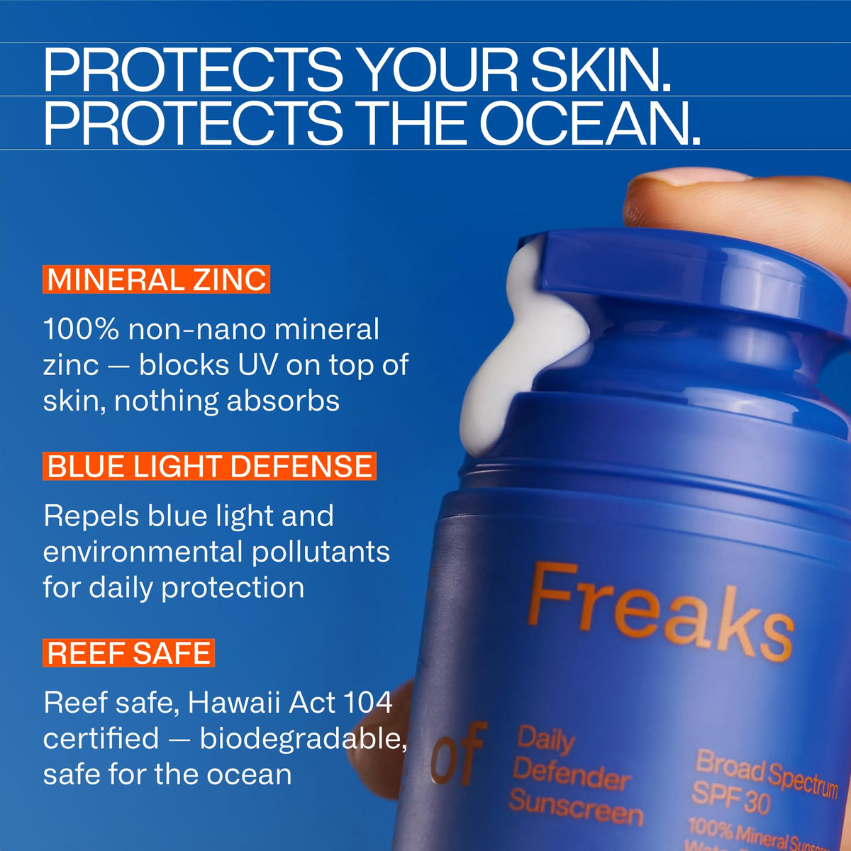 Freaks of Nature Daily Defender SPF 30 100 Mineral Sunscreen - Freaks of Nature Official Imagery - 5