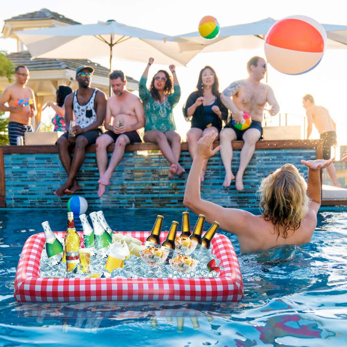 Inflatable Ice Buffet Bar for Outdoor Picnics Parties Get - KOCASO Official Imagery - 3