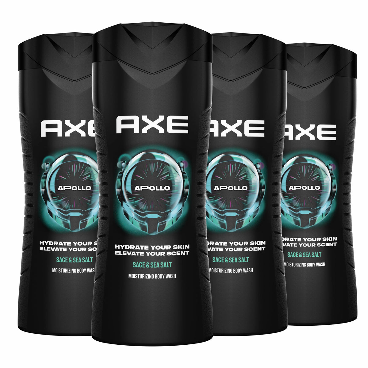 AXE Sage Cedarwood Body Wash Apollo 4 Count 16 fl oz - AXE Official Imagery - 2