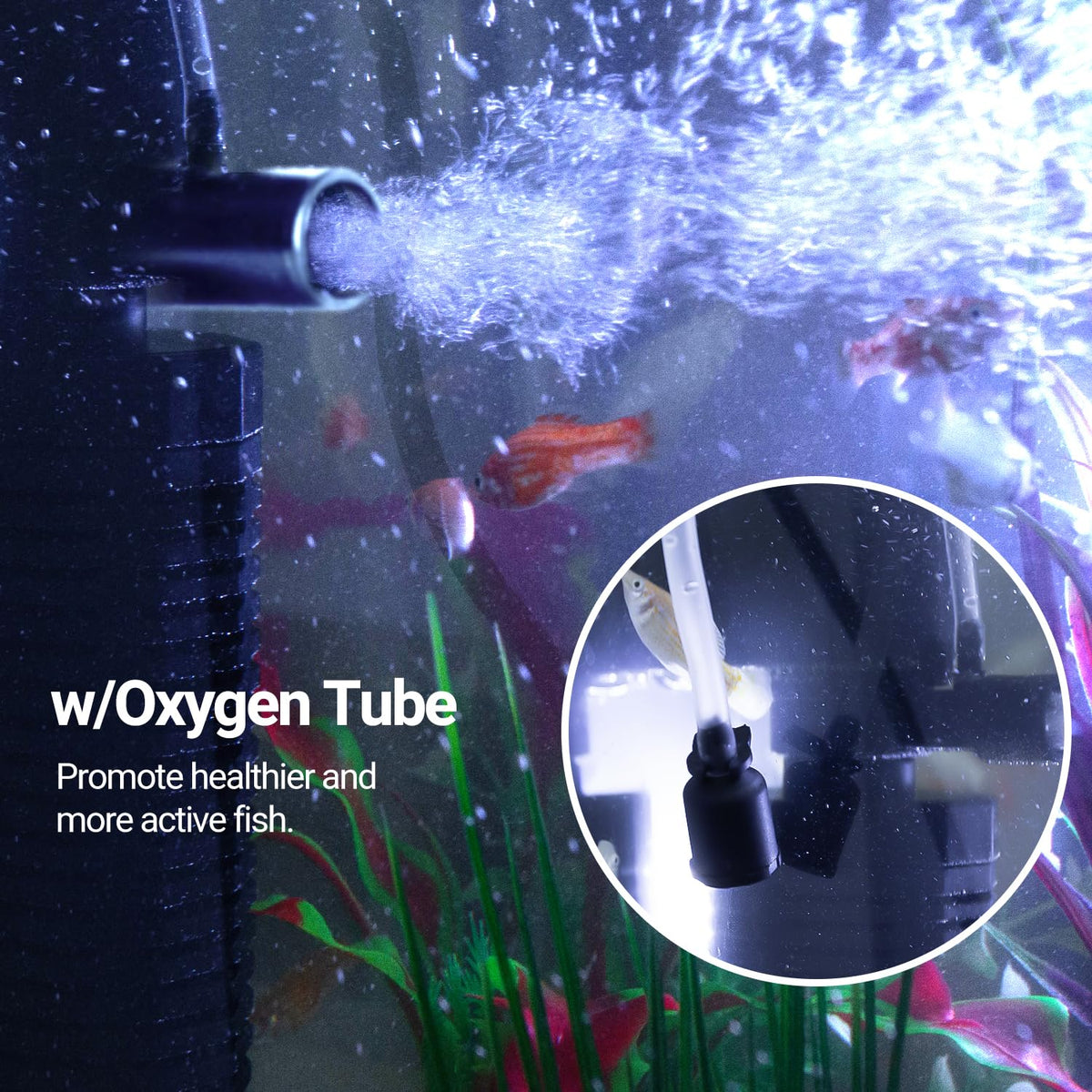 18W Aquarium Internal Filter for 55 120 Gallon Tanks Power - Yaubay Official Imagery - 5