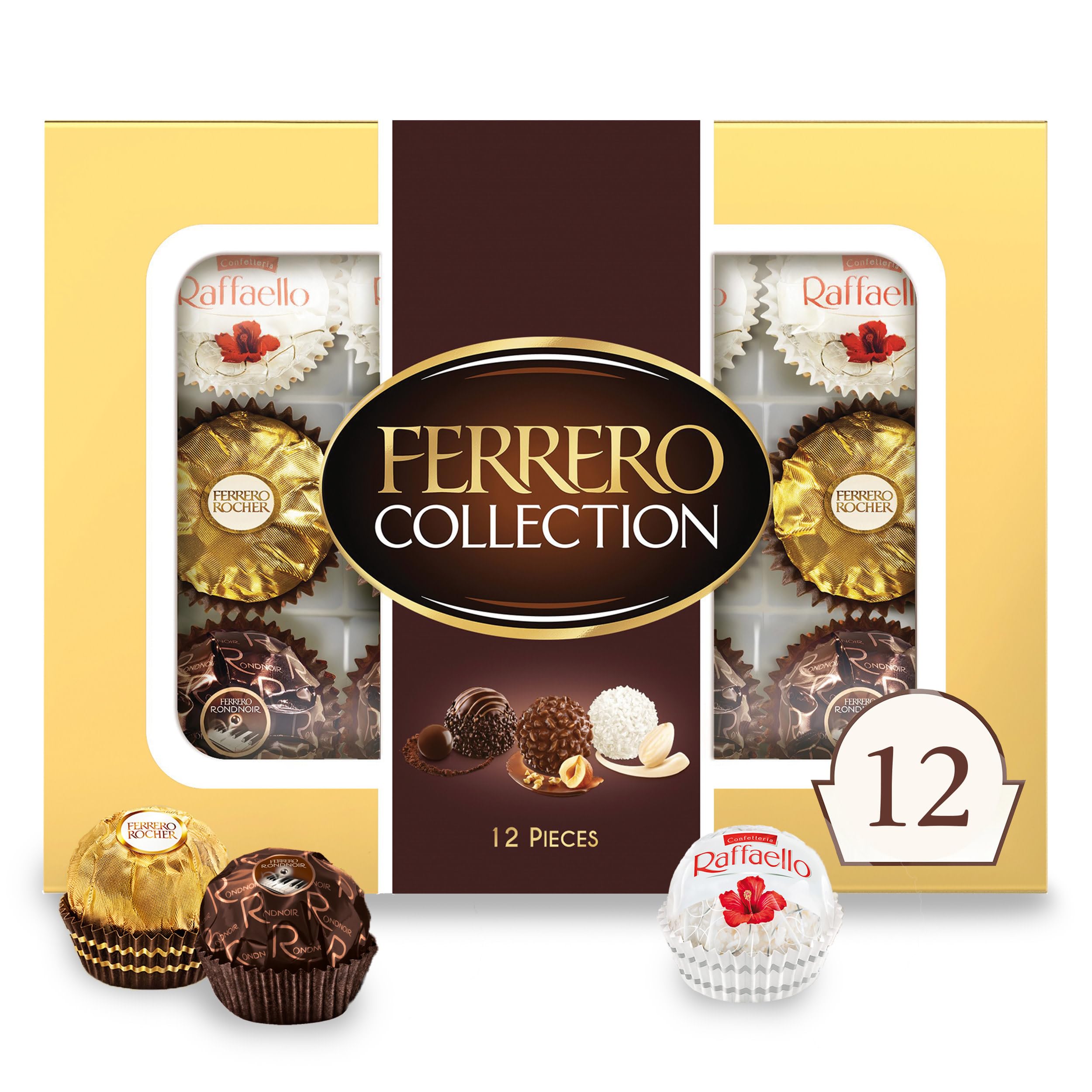 Ferrero Collection Gourmet Gift Box, 12 Assorted Confections - Product Imagery