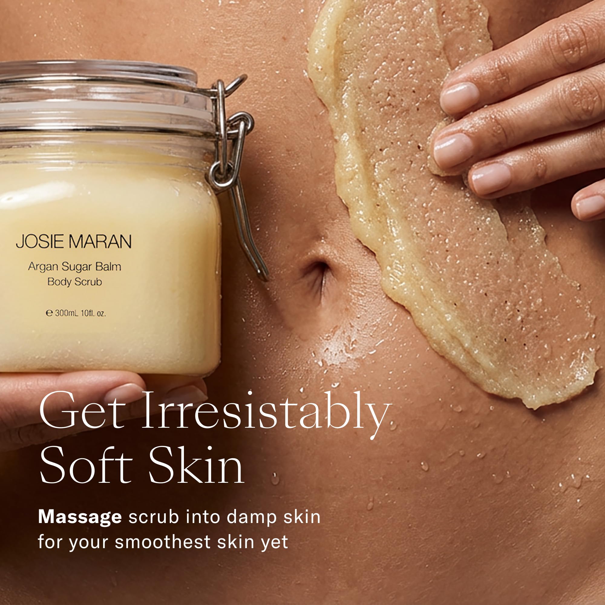 Josie Maran Argan Sugar Balm Body Scrub - Exfoliating Sugar Scrub with 100% Pure - Josie Maran Official Product View 7