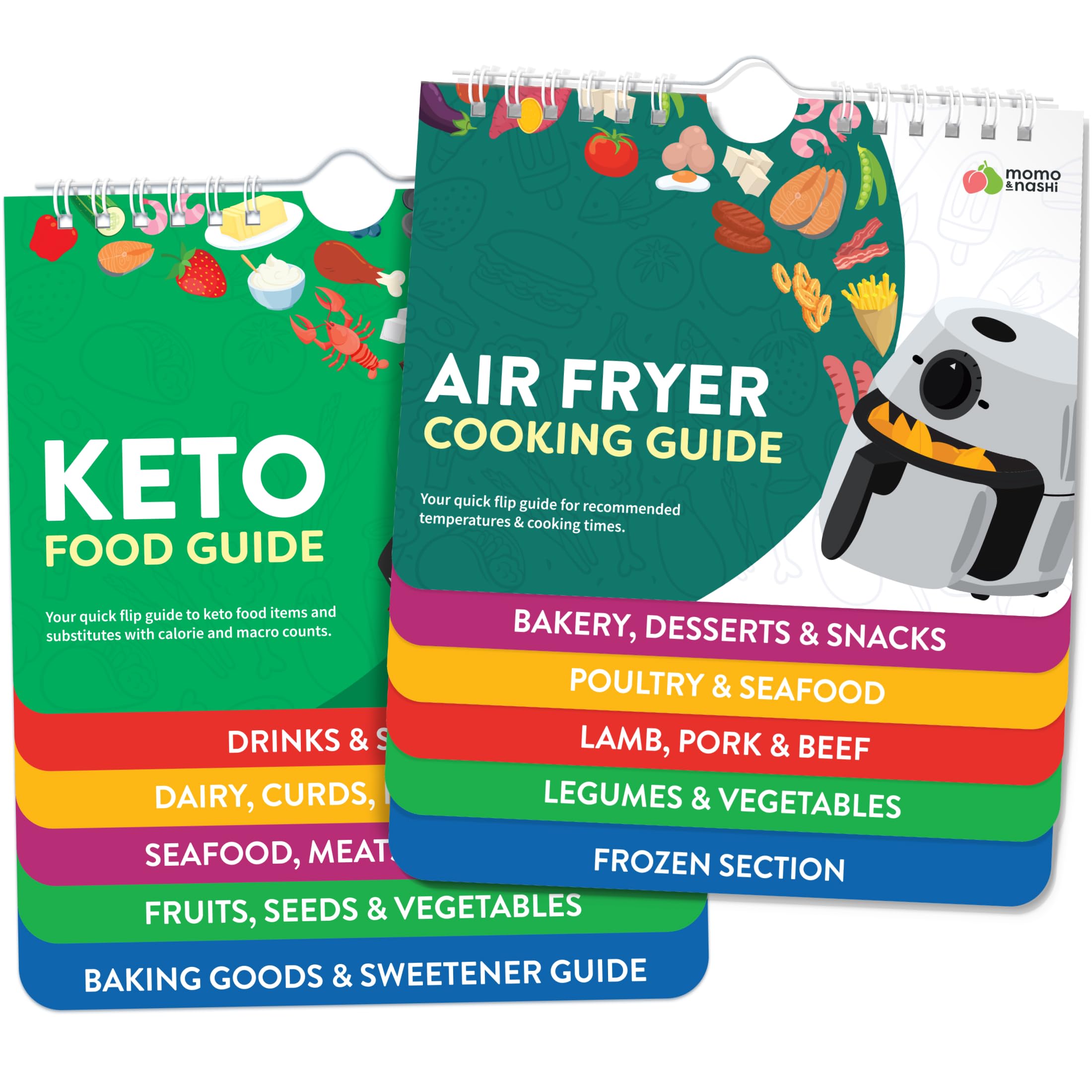 Momo & Nashi Air Fryer Cheat Sheet Magnets Booklet - Air Fryer Cookboo - View 9