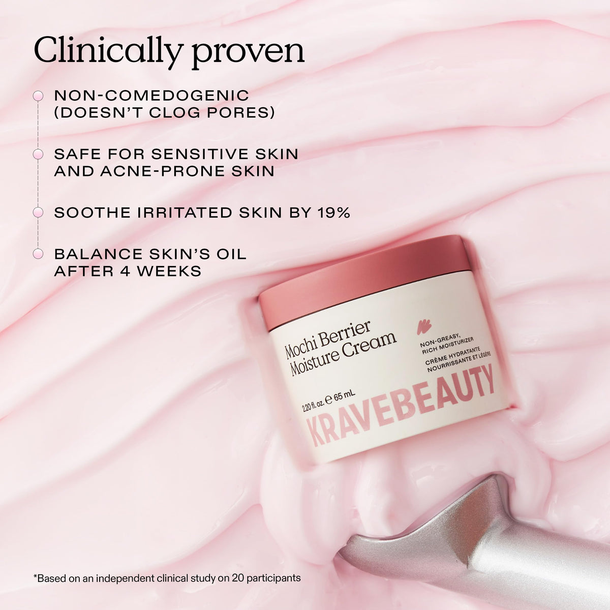 KraveBeauty Mochi Berrier Moisture Cream for Dry Sensitive - KraveBeauty Official Imagery - 3