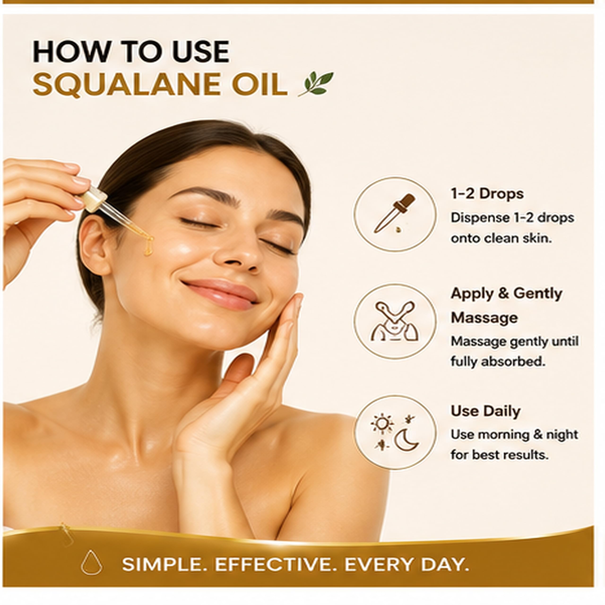 Allurials 100% Organic & All Natural Plant - Based Squalane Oil for Face & Hair & & - Allurials Official Product View 6