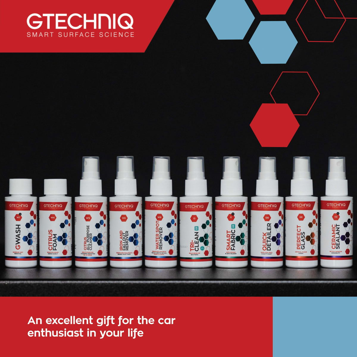 Gtechniq Smart Sample Car Care Kit 1 69 fl oz Bottles - Gtechniq Official Imagery - 4