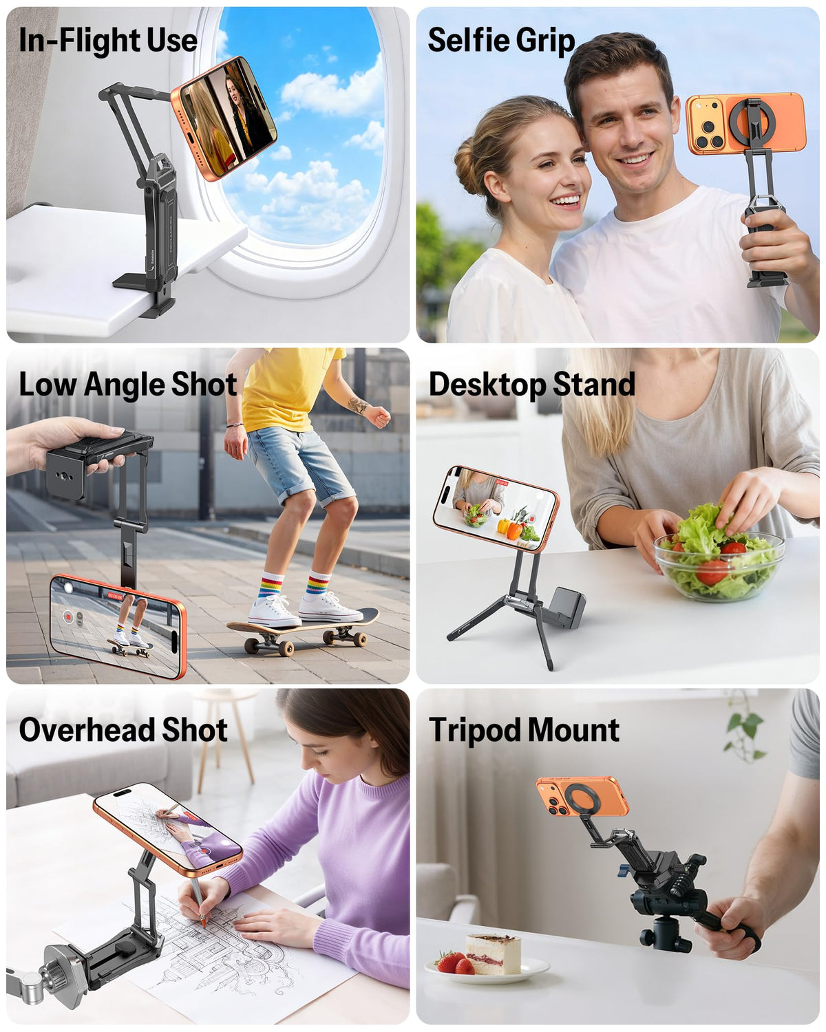 OMOTON TP02 Pro 5 in 1 Magnetic Phone Holder for Vlogging - OMOTON Official Imagery - 6