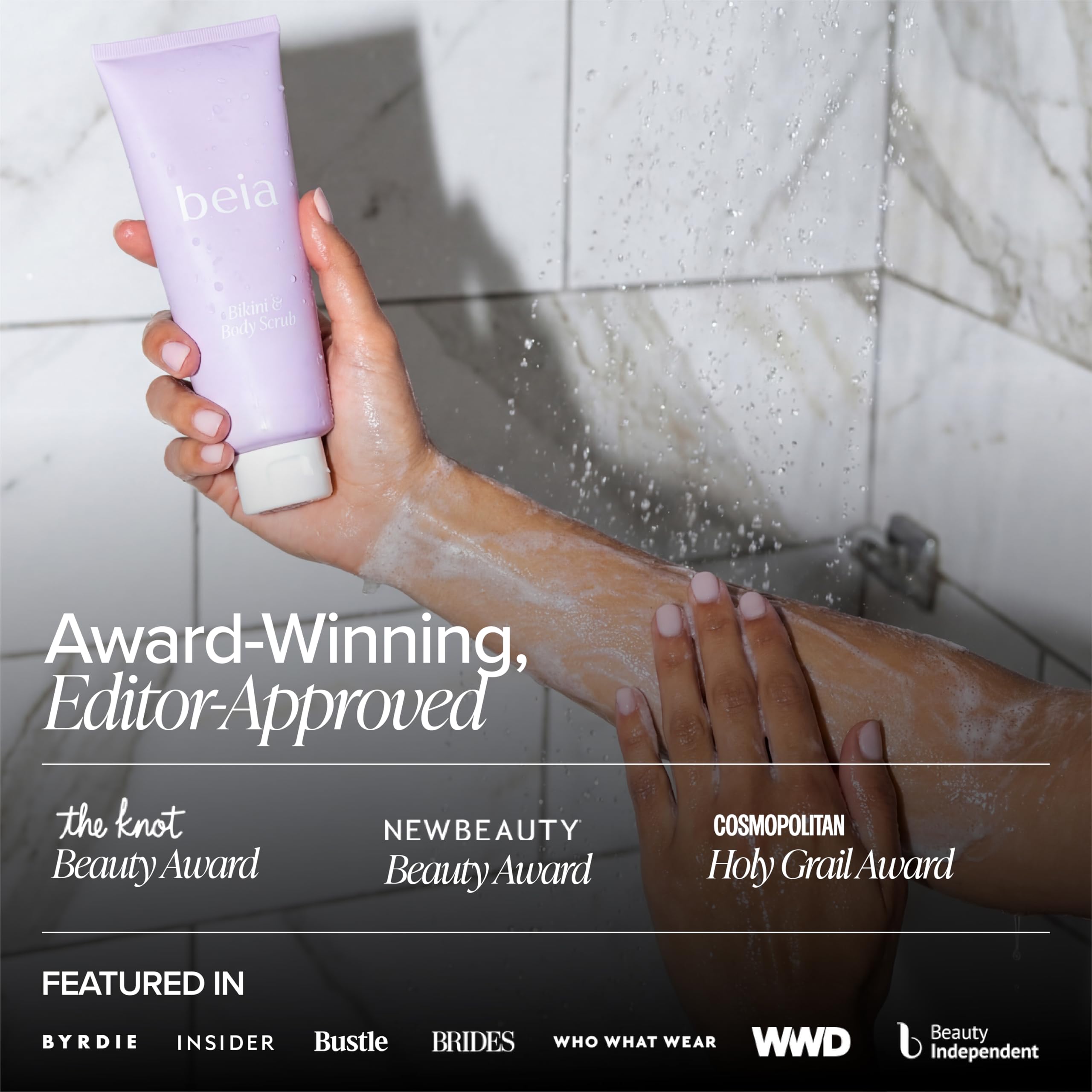 Beia Exfoliating Bikini Body Scrub with Glycolic Acid & Rice Powder, 7 - Beia Official Product View 7
