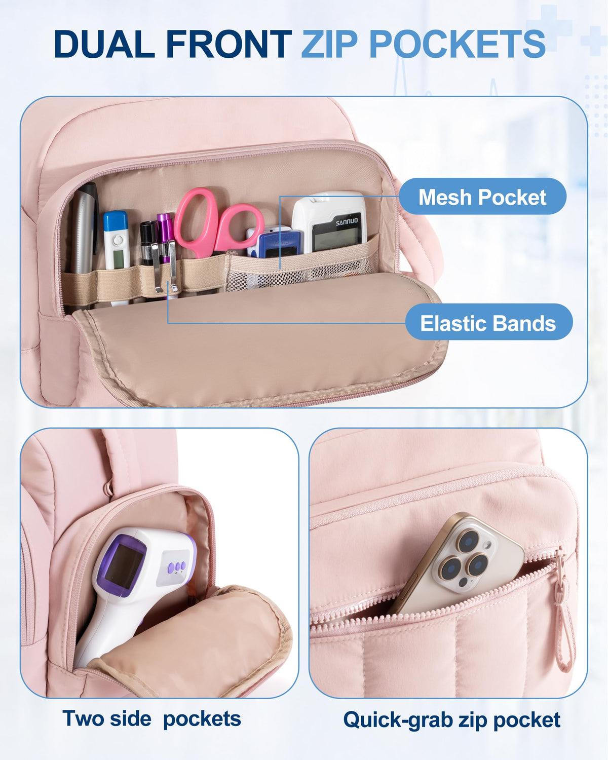 Trunab Mini Home Health Nurse Bag Organizer Multi Pockets - Trunab Official Imagery - 3