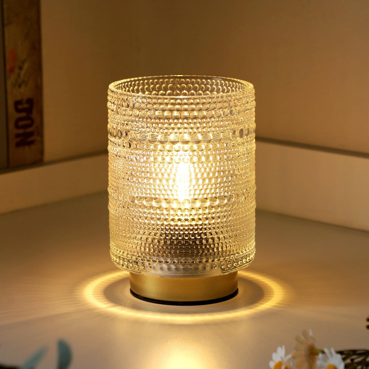 Small Battery operated Lamp with Timer for Bedside Coffee - ULAROOM Official Imagery - 1