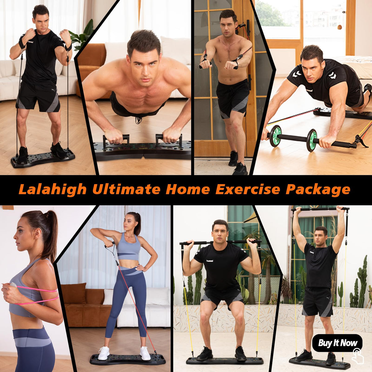 Upgraded Push Up Board 36 in 1 Home Gym Equipment with Ab - LALAHIGH Official Imagery - 3