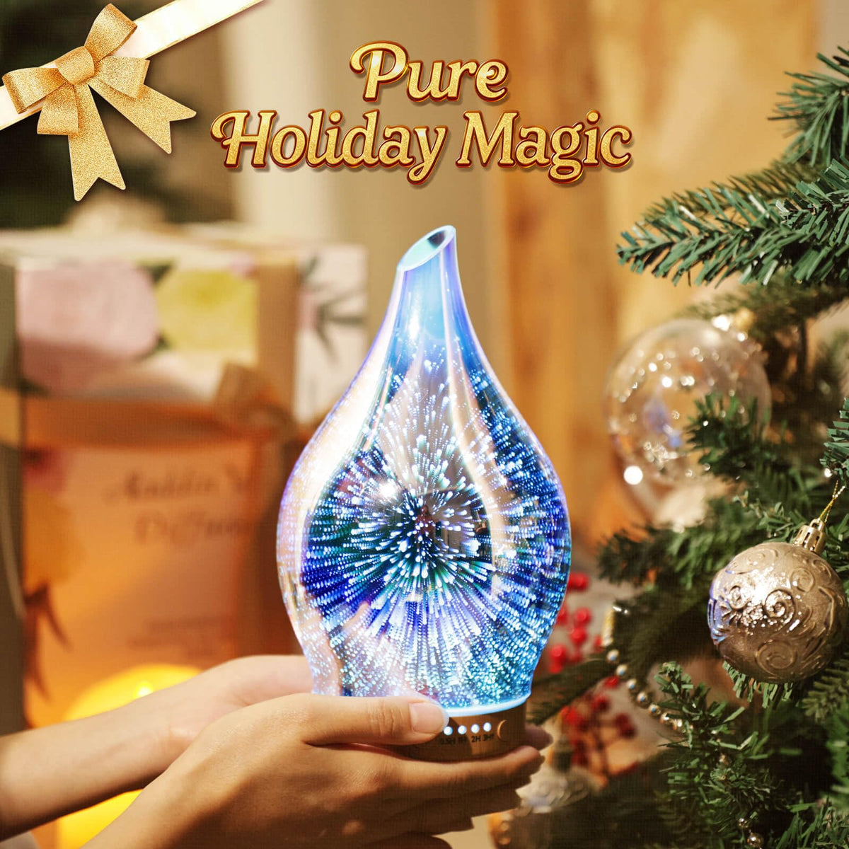 Essential Oil Diffuser 150ml Handmade Glass Diffuser 6H - Porseme Official Imagery - 7