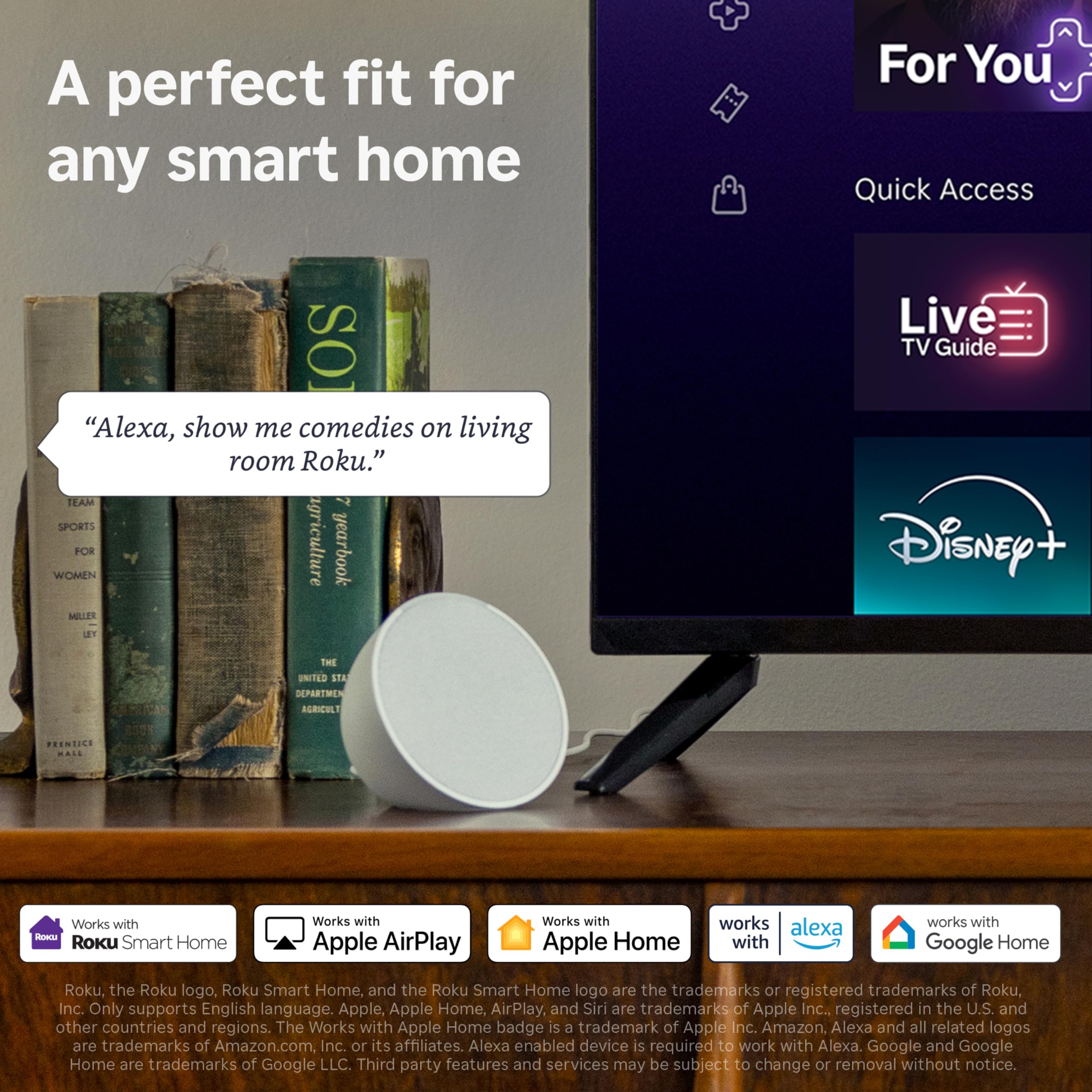 Roku Streaming Stick Plus | 4K HDR10+ Voice Remote